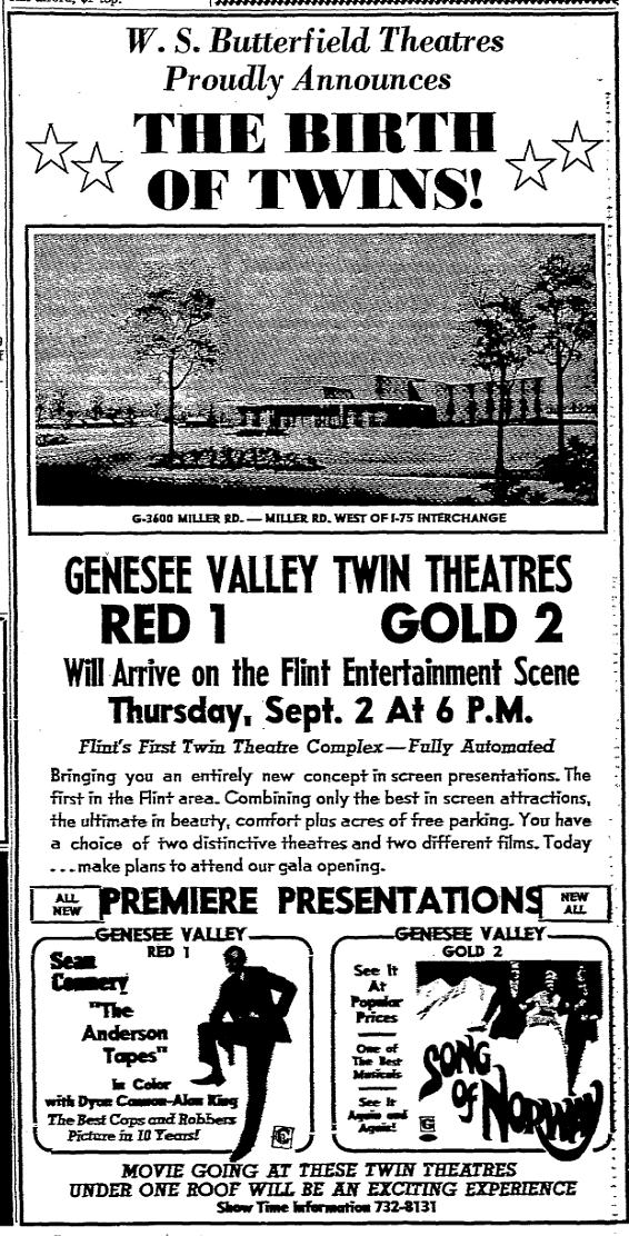 Genesee Valley Cinemas - Aug 1971 Article (newer photo)